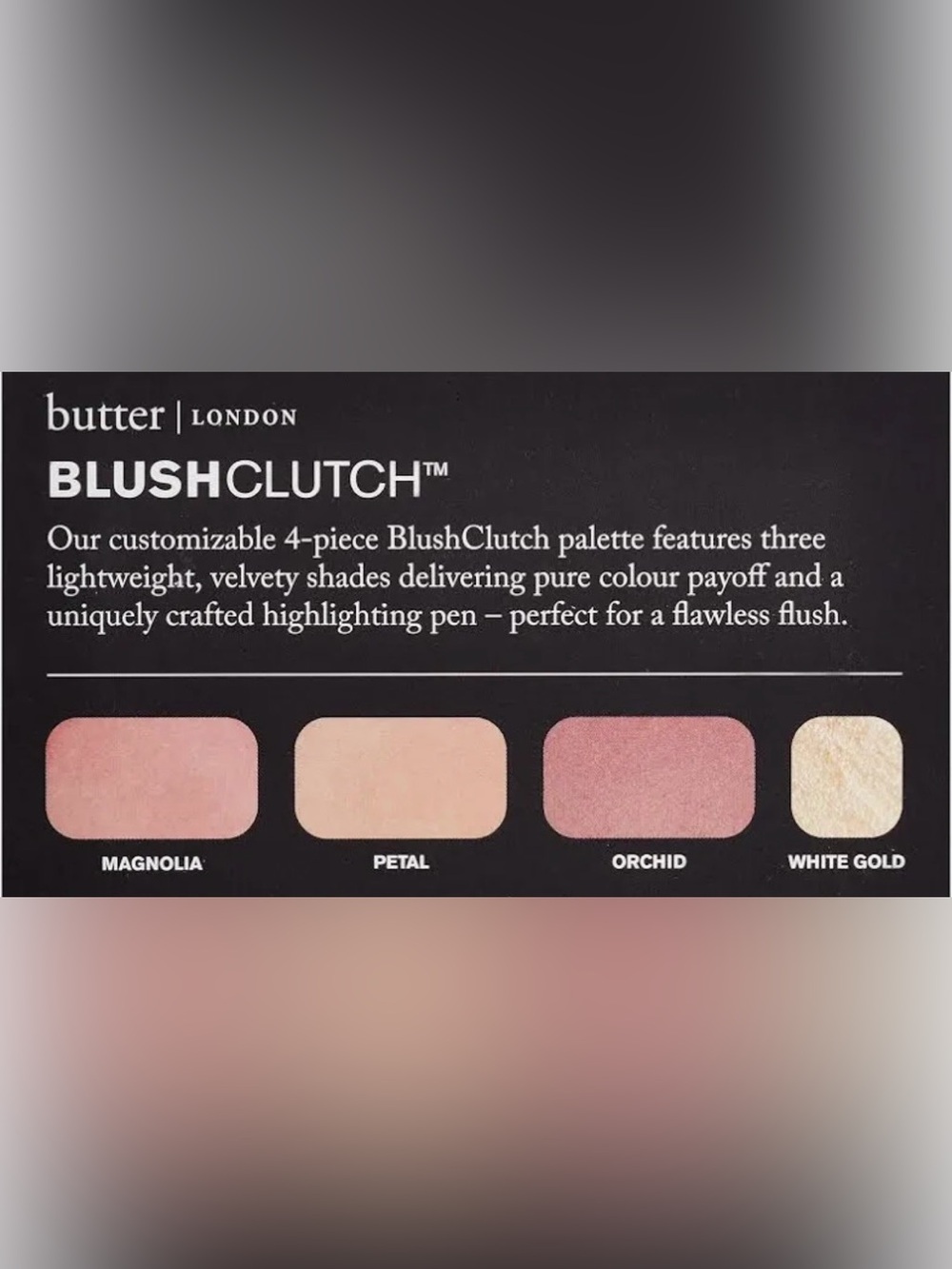 butter London Blush Clutch ‘JUST DARLING’ Trio w/On The Glow Pen NEW without box